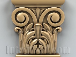 column capital 001 Modelo 3D