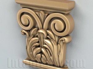 column capital 001 Modelo 3D
