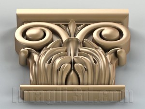 column capital 001 Modelo 3D