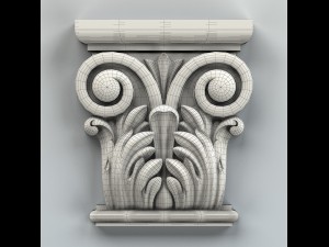 column capital 001 Modelo 3D