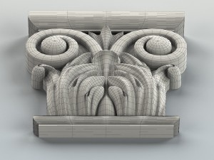 column capital 001 Modelo 3D