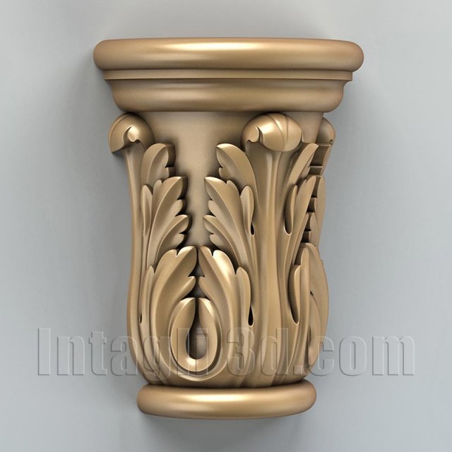 column capital 002 3D 모델 .c4d .max .obj .3ds .fbx .stl .blend 
