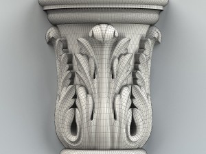 column capital 002 3D 모델