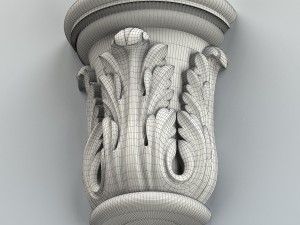 column capital 002 3D 모델