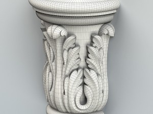 column capital 002 3D 모델