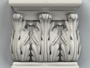 column capital 003 3D Model