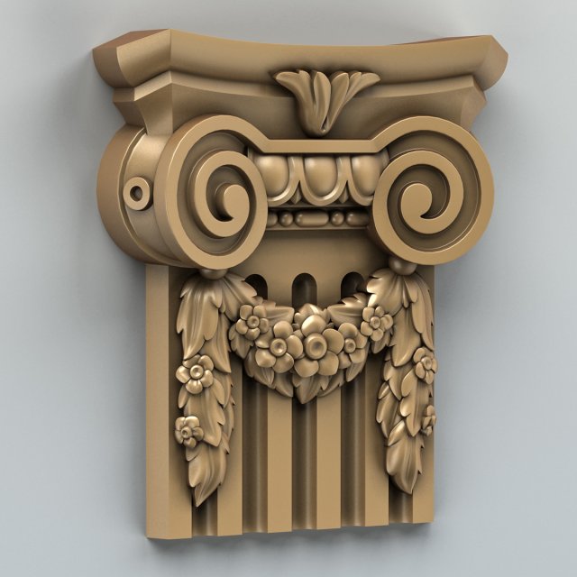 column capital 004 Model 3D .c4d .max .obj .3ds .fbx .stl .blend 