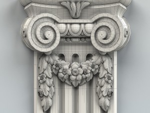 column capital 004 Model 3D