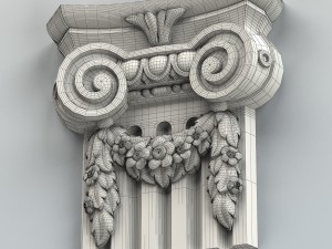 column capital 004 Model 3D