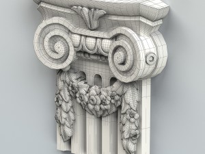 column capital 004 Model 3D
