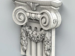 chapiteau de colonne 004 Modèle 3D