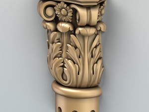 column capital 005 3D Модель