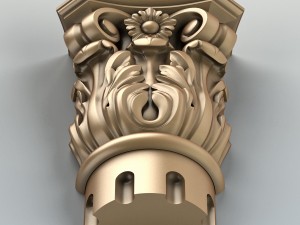 column capital 005 3D Модель