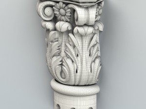 column capital 005 3D Модель