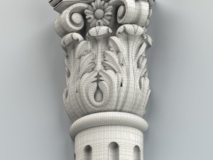 column capital 005 3D Модель