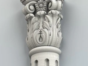 column capital 005 3D Model