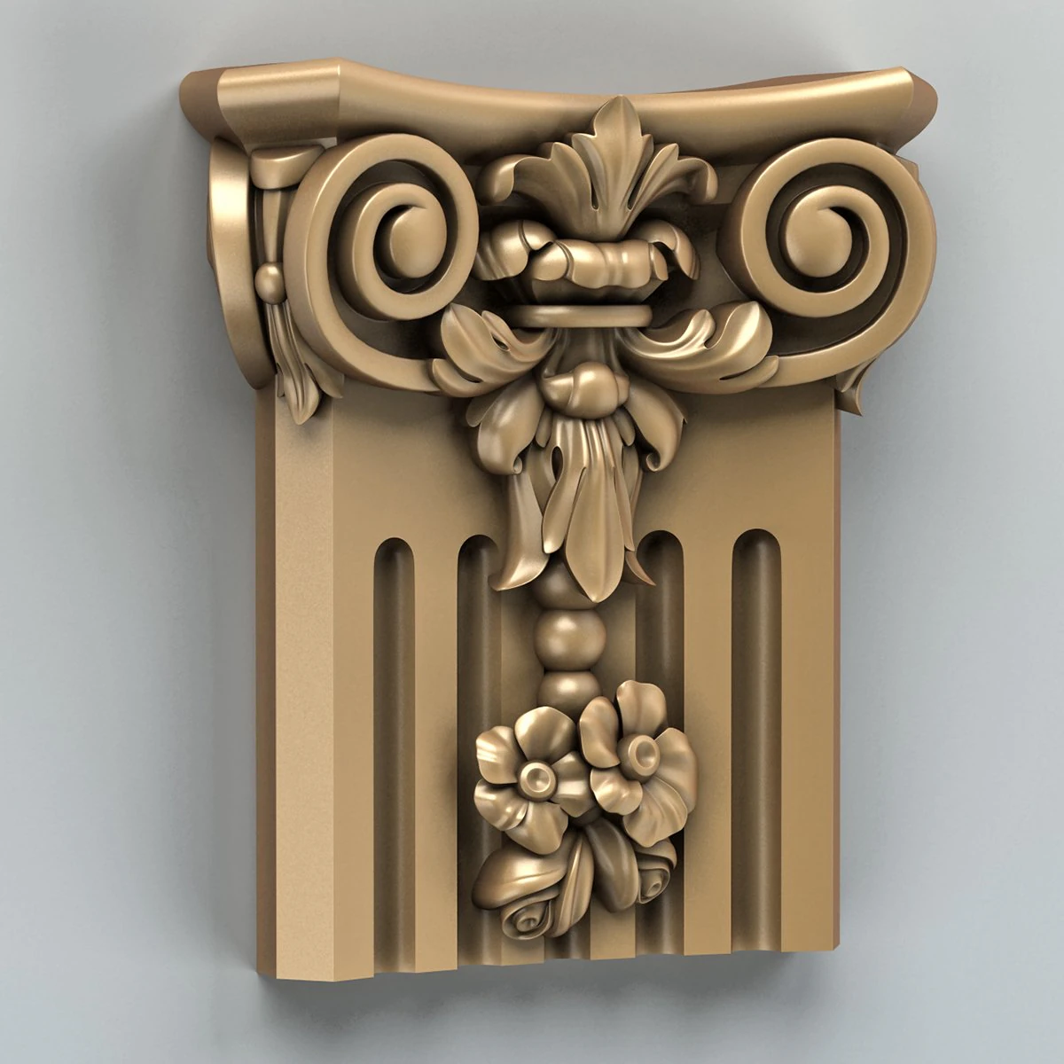 column capital 006 3D Model .c4d .max .obj .3ds .fbx .stl .blend 