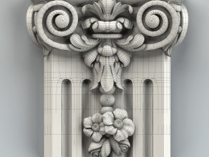 column capital 006 3D Model