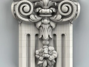 column capital 006 3D Model