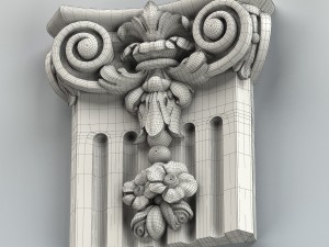 column capital 006 3D Model