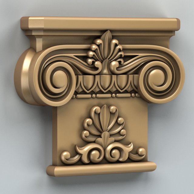 column capital 007 3Dモデル .c4d .max .obj .3ds .fbx .stl .blend 