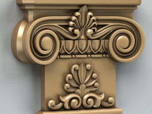 капитель колонны 007 3D Модель