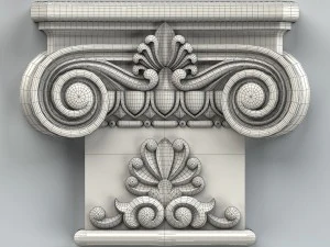 chapiteau de colonne 007 Modèle 3D