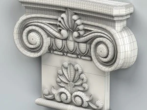 chapiteau de colonne 007 Modèle 3D