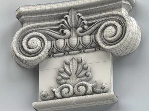 chapiteau de colonne 007 Modèle 3D