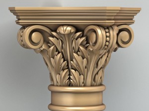 column capital 008 3D Model