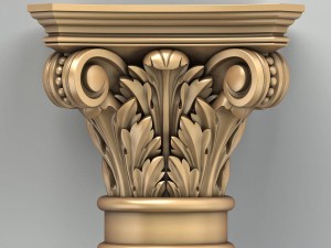column capital 008 3D Model
