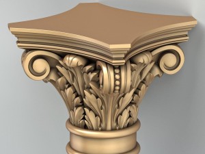 column capital 008 3D Model