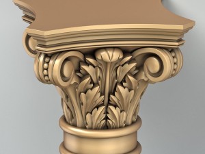 column capital 008 3D Model