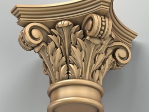 column capital 008 3D Model