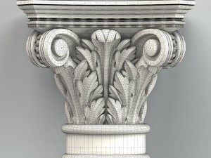 column capital 008 3D Model