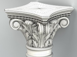 column capital 008 3D Model