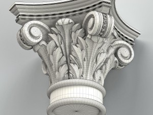 column capital 008 3D Model