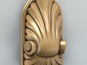 carved decor verical 001 Modelo 3D