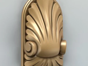 rzeźbiony wystr&oacute;j verical 001 Model 3D