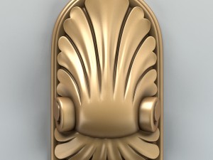 carved decor verical 001 3D मॉडल