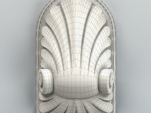 carved decor verical 001 3D मॉडल