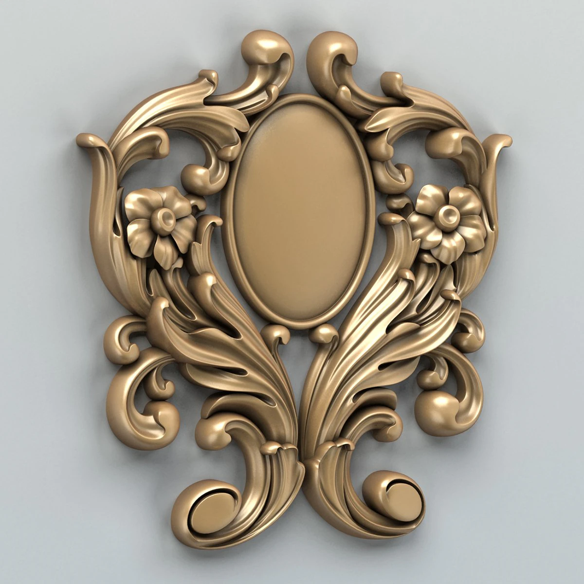 carved decor verical 002 3D Model .c4d .max .obj .3ds .fbx .stl .blend 