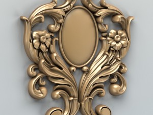 carved decor verical 002 Modelo 3D