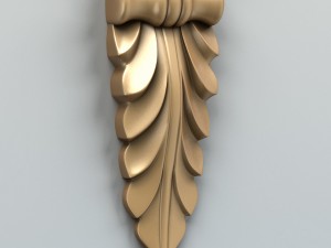 carved decor verical 004 Modelo 3D