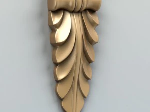 decora&ccedil;&atilde;o esculpida verical 004 Modelo 3D
