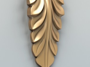 carved decor verical 005 Modelo 3D