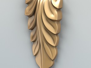 carved decor verical 005 3D Model