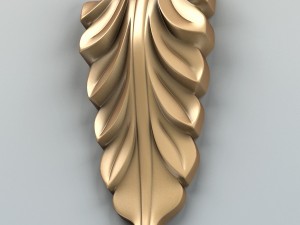 carved decor verical 005 3D Model