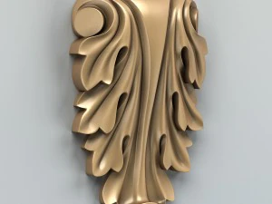 नक्काशीदार सजावट वर्टिकल 006 3D मॉडल