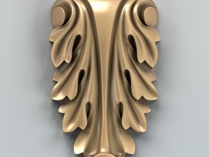 carved decor verical 006 Modelo 3D